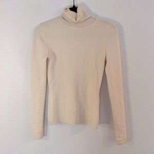 Gabriela Hearst Wool Turtleneck Sweater Cream US2